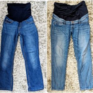 TWO pairs of Maternity Jeans